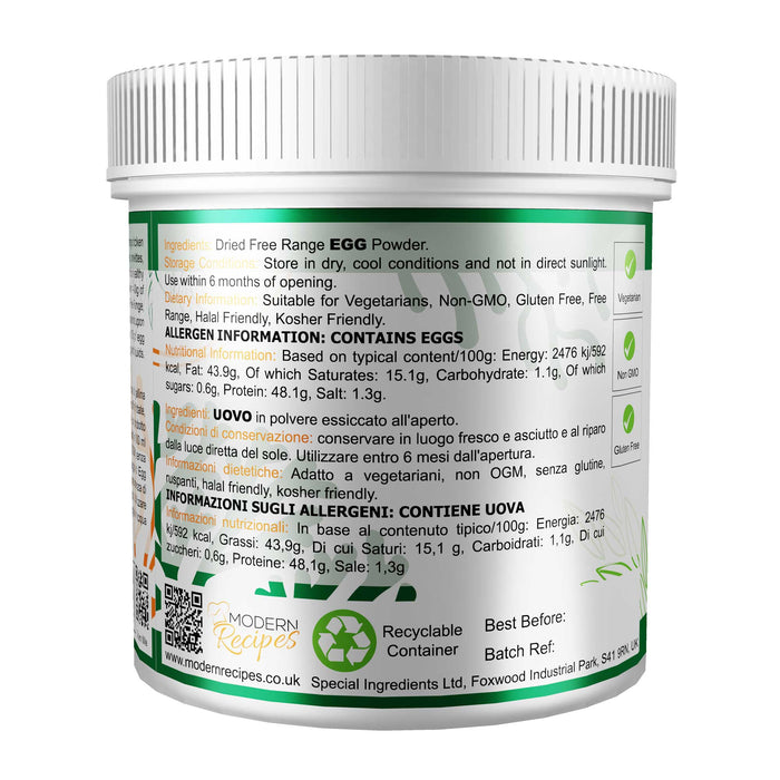 Whole Egg Powder 500g - Special Ingredients