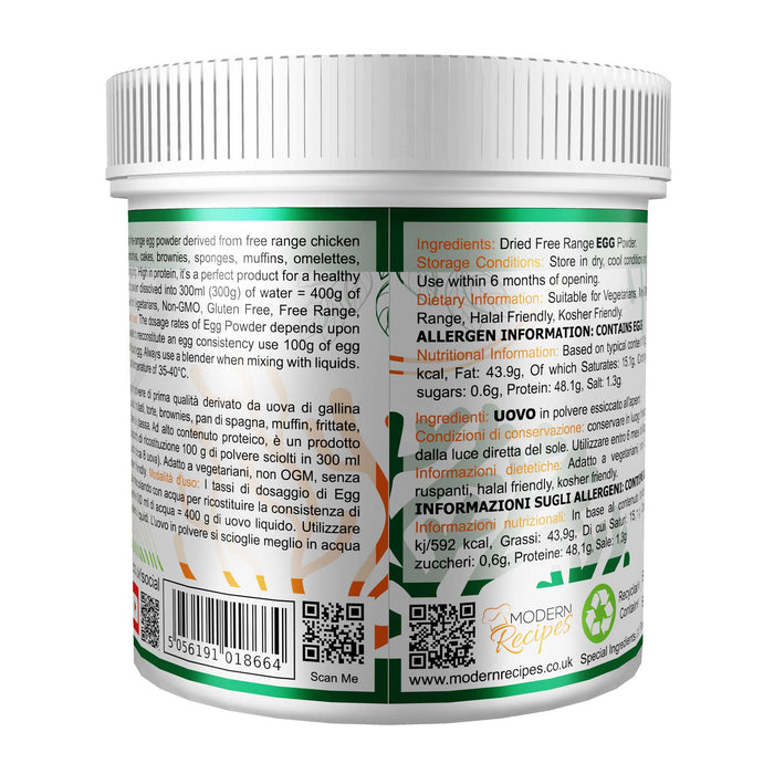 Whole Egg Powder 500g - Special Ingredients